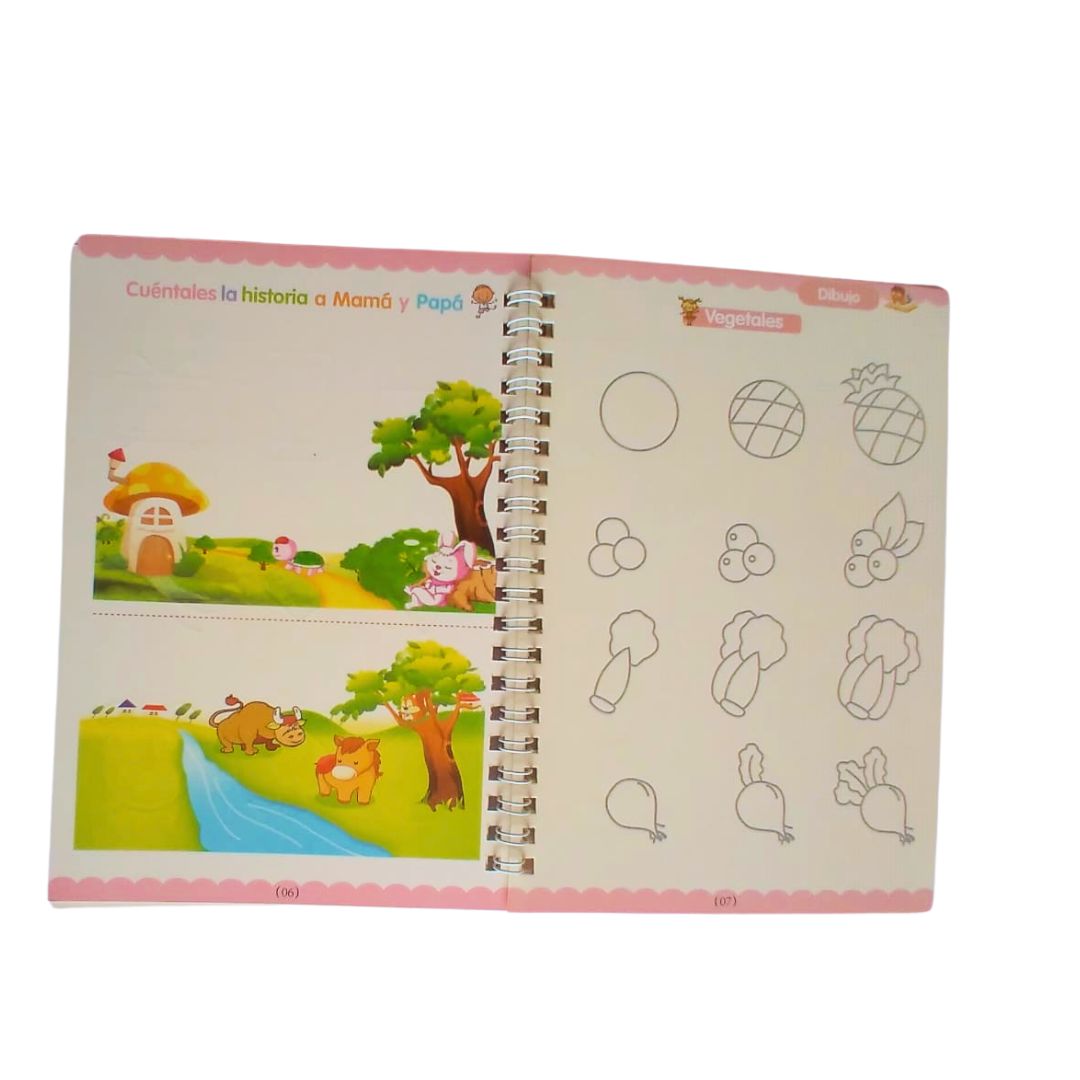 Kit de 4 cuadernillos mágicos (con tinta borrable)