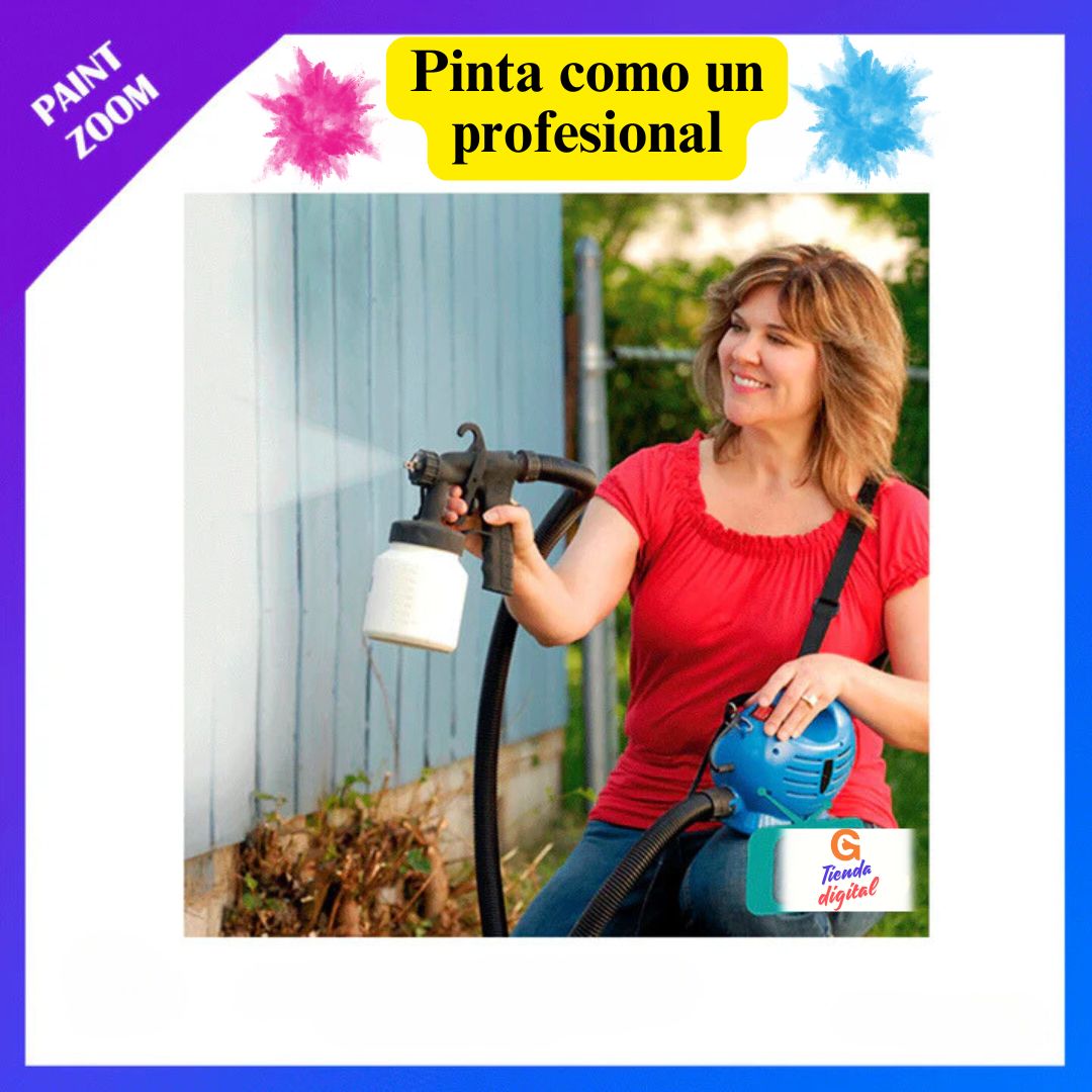 Pistola Pulverizadora de Pintura PAINT ZOOM (eléctrico de 650 vatios)