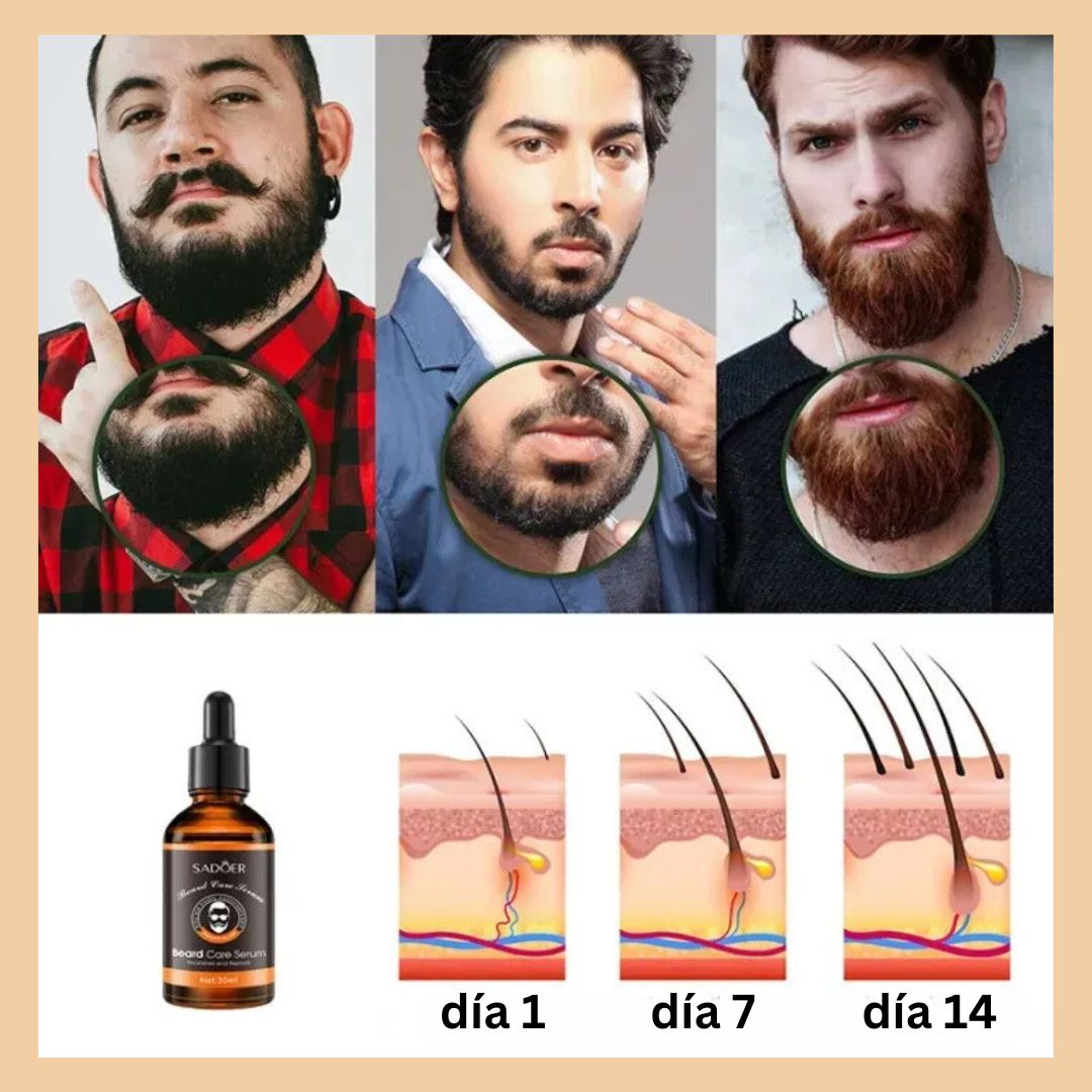 SERUM Tónico para el crecimiento de Barba (1 frasco de 30 ml.)