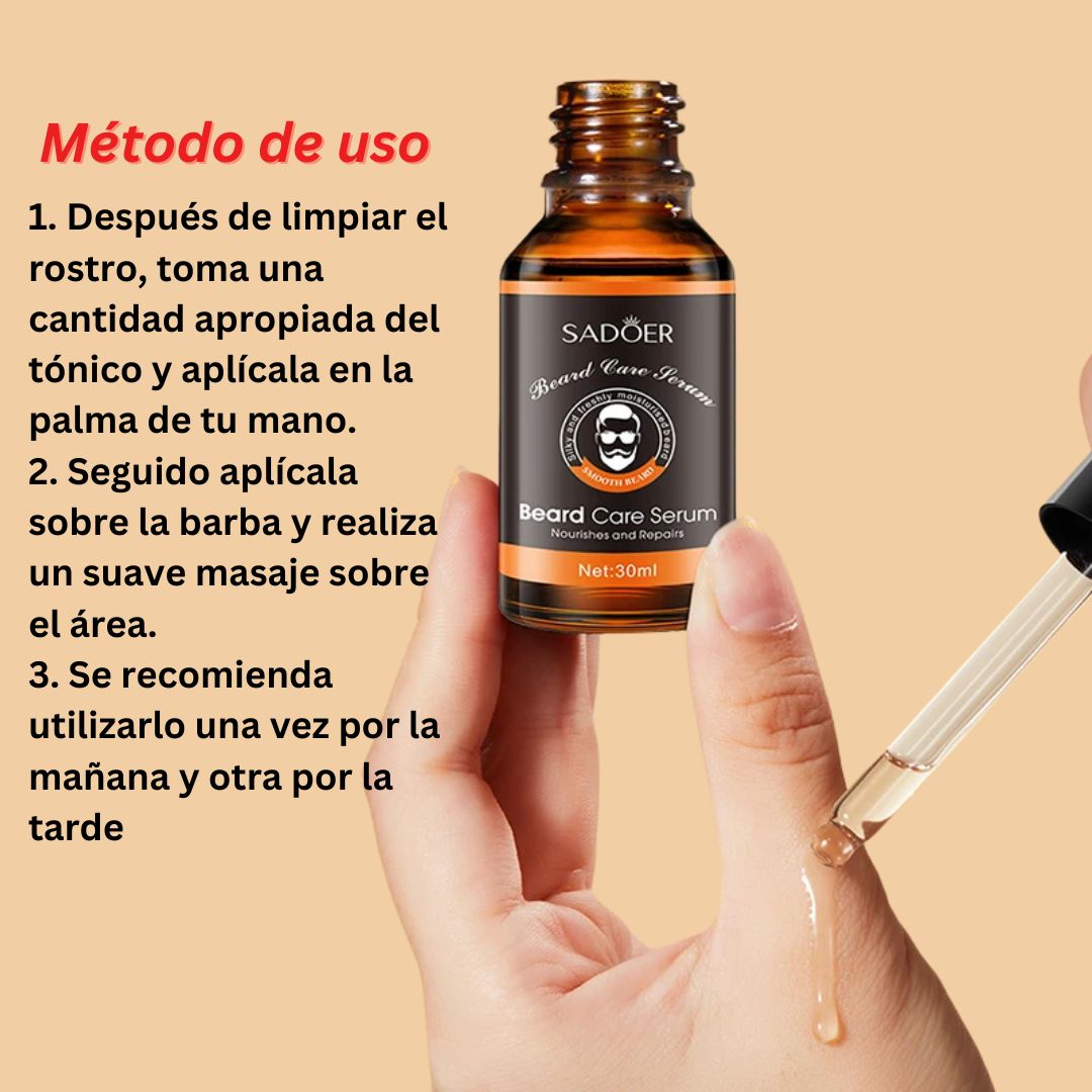 SERUM Tónico para el crecimiento de Barba (1 frasco de 30 ml.)