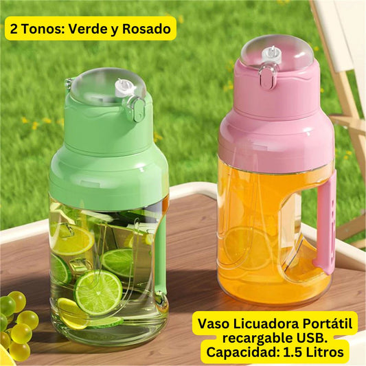 Termo Vaso Licuadora portátil recargable USB (1.5 Litros)