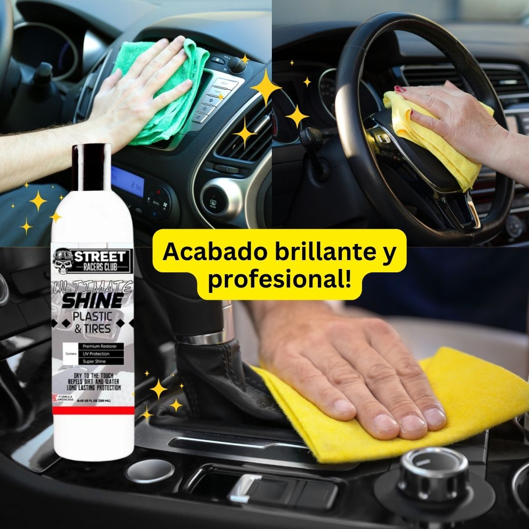 COMBO Restaurador + Abrillantador para Vehiculos (2 botellas)